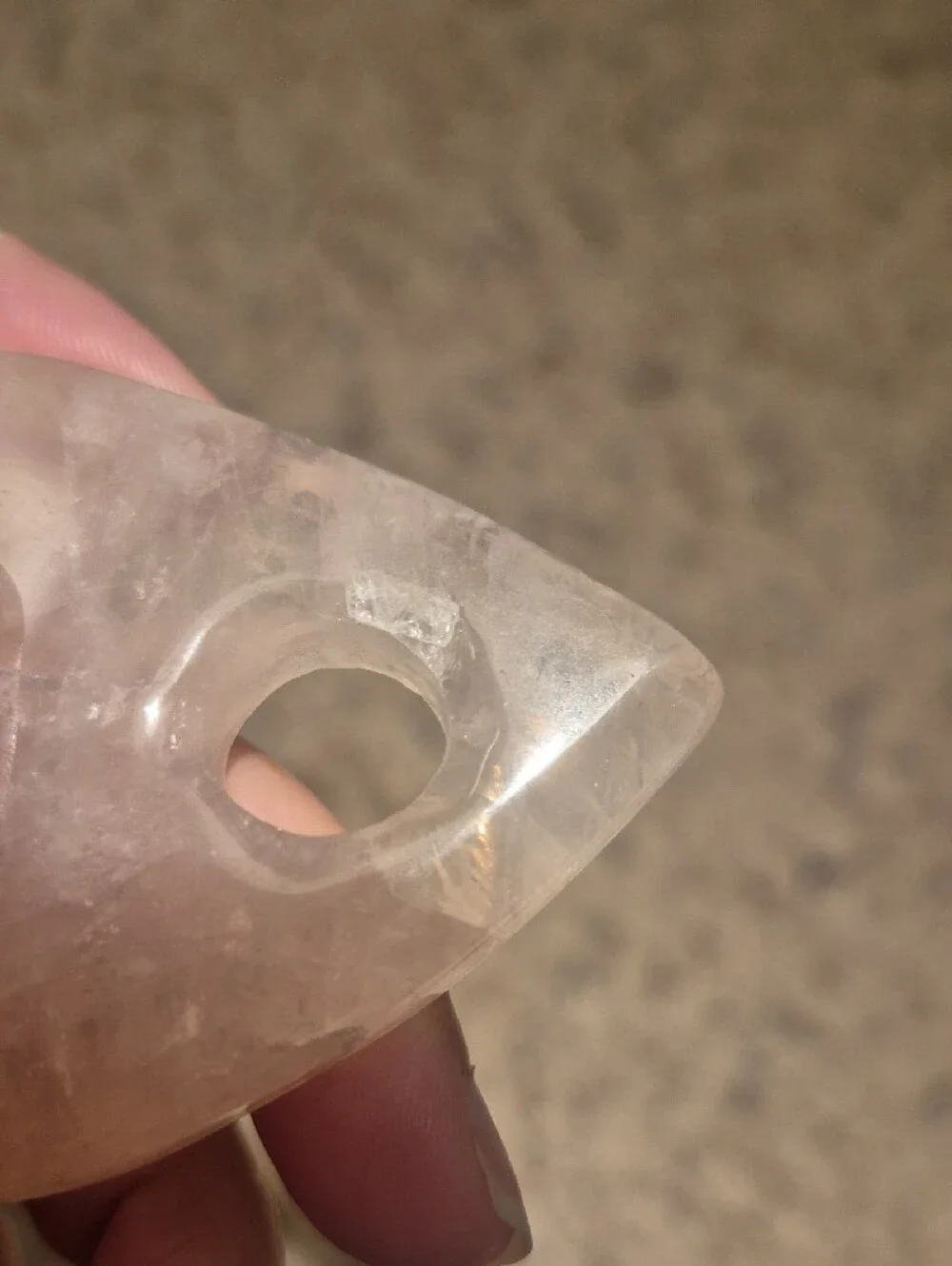 Handheld Rose Quartz Heart Planchette